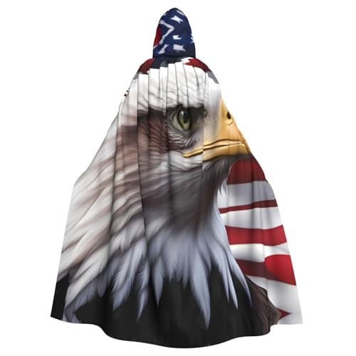 YYHWHJDE Amerikanischer Weißkopfseeadler Bild Halloween Erwachsene Kapuzenumhang für Rollenspiele, Kostüme und Themenpartys YYHWHJDE Amerikanischer Weißkopfseeadler Bild Halloween Erwachsene Kapuzenumhang für Rollenspiele, Kostüme und Themenpartys von YYHWHJDE