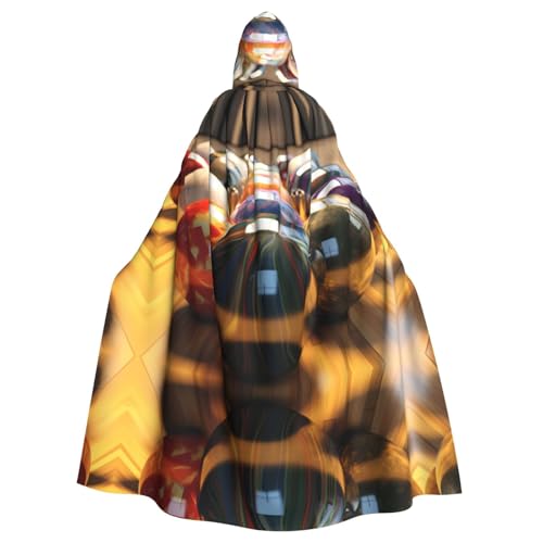 YYHWHJDE Bowlingkugel-Druck, Halloween-Umhang mit Kapuze für Erwachsene für Partys und Kostüme YYHWHJDE Bowlingkugel-Druck, Halloween-Umhang mit Kapuze für Erwachsene für Partys und Kostüme von YYHWHJDE