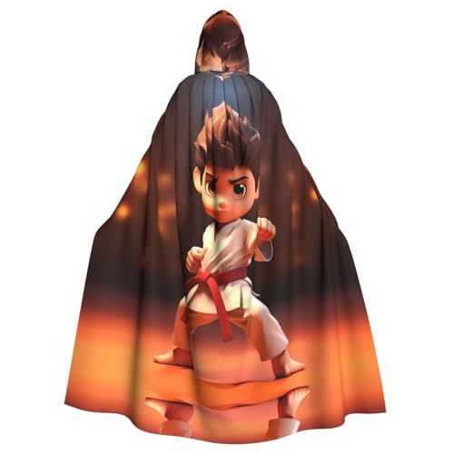 YYHWHJDE Cartoon-Karate-Motiv, Halloween, Erwachsenen-Kapuzenumhang für Party, Kostüm, Cosplay, Bühne, Maskerade, Thema, Tanz, Comic Con YYHWHJDE Cartoon-Karate-Motiv, Halloween, Erwachsenen-Kapuzenumhang für Party, Kostüm, Cosplay, Bühne, Maskerade, Thema, Tanz, Comic Con von YYHWHJDE