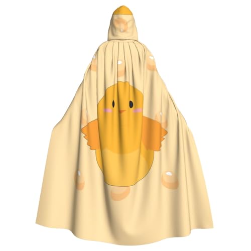 YYHWHJDE Cartoon-Küken-Muster, Halloween, Erwachsenen-Kapuzenumhang für Party, Kostüm, Cosplay, Bühne, Maskerade, Thema, Tanz, Comic Con YYHWHJDE Cartoon-Küken-Muster, Halloween, Erwachsenen-Kapuzenumhang für Party, Kostüm, Cosplay, Bühne, Maskerade, Thema, Tanz, Comic Con von YYHWHJDE