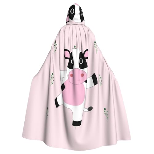 YYHWHJDE Cartoon-Wadenmuster, Halloween, Erwachsenen-Kapuzenumhang für Party, Kostüm, Cosplay, Bühne, Maskerade, Thema, Tanz, Comic Con von YYHWHJDE