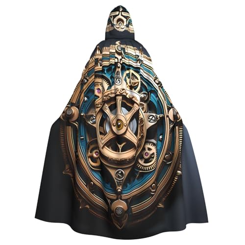YYHWHJDE Coole Steampunk-Getriebe-Druck Halloween Erwachsene Kapuzenumhang für Partys und Kostümveranstaltungen YYHWHJDE Coole Steampunk-Getriebe-Druck Halloween Erwachsene Kapuzenumhang für Partys und Kostümveranstaltungen von YYHWHJDE