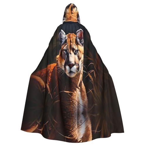 YYHWHJDE Cougar Prints Halloween Erwachsene Kapuzenumhang für Partys und Kostüme YYHWHJDE Cougar Prints Halloween Erwachsene Kapuzenumhang für Partys und Kostüme von YYHWHJDE