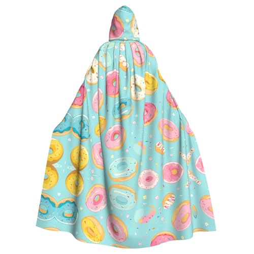 YYHWHJDE Donut Prints Halloween Kapuzenumhang für Erwachsene für Partys und Kostüme YYHWHJDE Donut Prints Halloween Kapuzenumhang für Erwachsene für Partys und Kostüme von YYHWHJDE