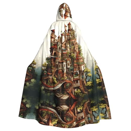 YYHWHJDE Dream Castle Prints Halloween Erwachsene Kapuzenumhang für Partys und Kostüme YYHWHJDE Dream Castle Prints Halloween Erwachsene Kapuzenumhang für Partys und Kostüme von YYHWHJDE