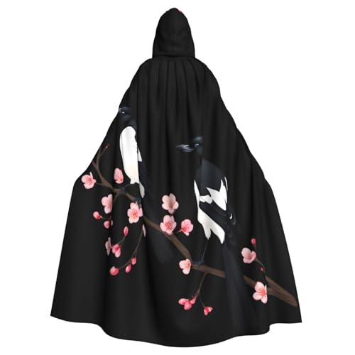 YYHWHJDE Elstern auf Pflaumenblüten drucken Halloween Erwachsene Kapuzenumhang für Partys und Kostüme YYHWHJDE Elstern auf Pflaumenblüten drucken Halloween Erwachsene Kapuzenumhang für Partys und Kostüme von YYHWHJDE