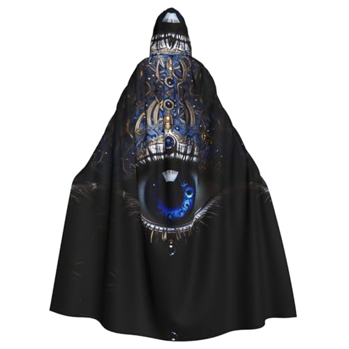 YYHWHJDE Evil Eye Prints Halloween Erwachsene Kapuzenumhang für Partys und Kostüme von YYHWHJDE