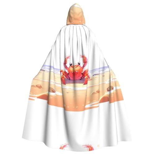 YYHWHJDE Fitness Little Crab Prints Halloween Erwachsene Kapuzenumhang für Partys und Kostüme YYHWHJDE Fitness Little Crab Prints Halloween Erwachsene Kapuzenumhang für Partys und Kostüme von YYHWHJDE