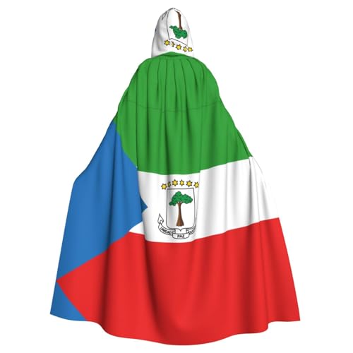 YYHWHJDE Flagge von Äquatorialguinea, bedruckt, Halloween, Erwachsenen-Kapuzenumhang für Partys und Kostüme YYHWHJDE Flagge von Äquatorialguinea, bedruckt, Halloween, Erwachsenen-Kapuzenumhang für Partys und Kostüme von YYHWHJDE