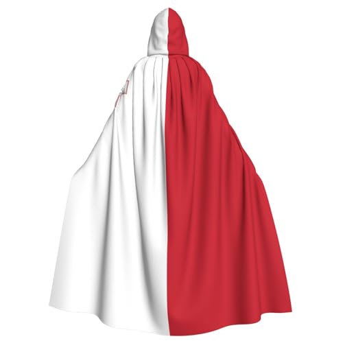 YYHWHJDE Flagge von Malta Bild Halloween Erwachsene Kapuzenumhang für Rollenspiele, Kostüme und Themenpartys YYHWHJDE Flagge von Malta Bild Halloween Erwachsene Kapuzenumhang für Rollenspiele, Kostüme und Themenpartys von YYHWHJDE