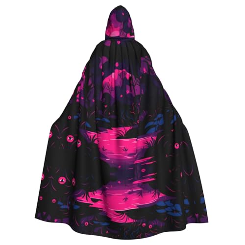 YYHWHJDE Fluoreszierender Umhang mit Kapuze für Erwachsene, Motiv: Weinrebe, Wald, für Halloween, Rollenspiele, Kostüme und Mottopartys YYHWHJDE Fluoreszierender Umhang mit Kapuze für Erwachsene, Motiv: Weinrebe, Wald, für Halloween, Rollenspiele, Kostüme und Mottopartys von YYHWHJDE