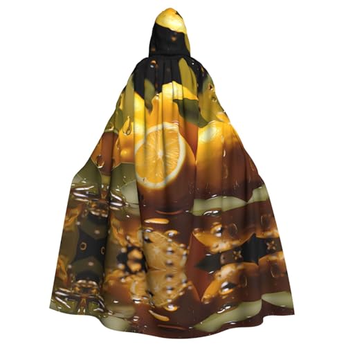 YYHWHJDE Frischer Zitronen-Druck, Halloween-Umhang mit Kapuze für Erwachsene für Partys und Kostümveranstaltungen YYHWHJDE Frischer Zitronen-Druck, Halloween-Umhang mit Kapuze für Erwachsene für Partys und Kostümveranstaltungen von YYHWHJDE