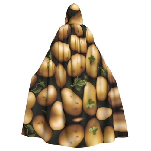 YYHWHJDE Garden Potatoes Prints Halloween Erwachsene Kapuzenumhang für Partys und Kostüme von YYHWHJDE