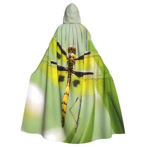 YYHWHJDE Gelber Libellen-Aufdruck, Halloween, Erwachsenen-Kapuzenumhang für Partys und Kostüme YYHWHJDE Gelber Libellen-Aufdruck, Halloween, Erwachsenen-Kapuzenumhang für Partys und Kostüme von YYHWHJDE