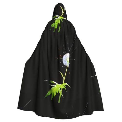YYHWHJDE Halloween-Kapuzenumhang mit Löwenzahn-Muster, für Rollenspiele, Bühnenkostüme, Partys, pflegeleicht von YYHWHJDE