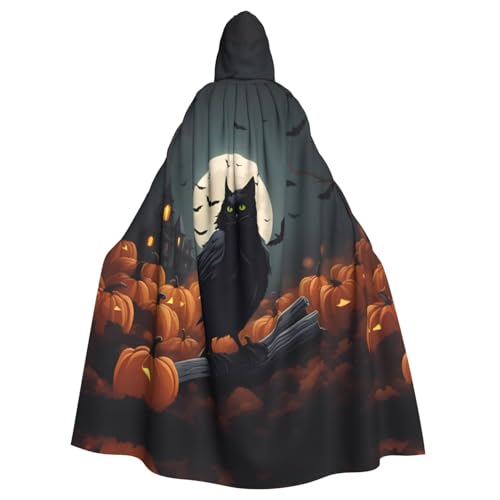 YYHWHJDE Halloween-Kürbis-Lichter-Druck, Halloween, Erwachsenen-Kapuzenumhang für Partys und Kostümveranstaltungen YYHWHJDE Halloween-Kürbis-Lichter-Druck, Halloween, Erwachsenen-Kapuzenumhang für Partys und Kostümveranstaltungen von YYHWHJDE