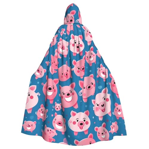 YYHWHJDE Halloween-Umhang mit Kapuze für Erwachsene, kein Reißverschluss, bequem für Kostümpartys von YYHWHJDE