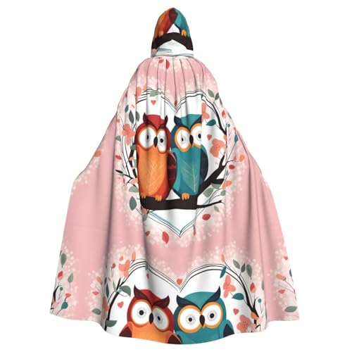 YYHWHJDE Halloween-Umhang mit Kapuze und Eulenmotiv, kein Reißverschluss, bequem für Kostümpartys YYHWHJDE Halloween-Umhang mit Kapuze und Eulenmotiv, kein Reißverschluss, bequem für Kostümpartys von YYHWHJDE
