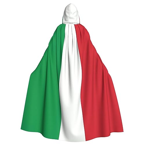 YYHWHJDE Italien-Flaggenmuster, Halloween, Erwachsenen-Kapuzenumhang für Party, Kostüm, Cosplay, Bühne, Maskerade, Thema, Tanz, Comic Con YYHWHJDE Italien-Flaggenmuster, Halloween, Erwachsenen-Kapuzenumhang für Party, Kostüm, Cosplay, Bühne, Maskerade, Thema, Tanz, Comic Con von YYHWHJDE