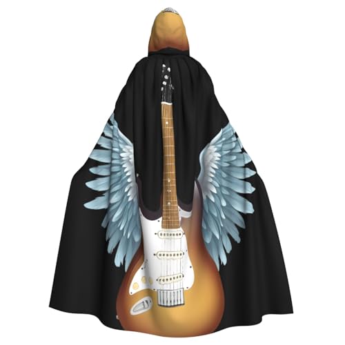 YYHWHJDE Kapuzenumhang mit Gitarrenflügeln für Halloween, Erwachsene, für Partys und Kostüme YYHWHJDE Kapuzenumhang mit Gitarrenflügeln für Halloween, Erwachsene, für Partys und Kostüme von YYHWHJDE