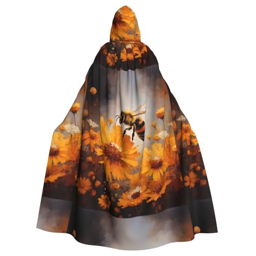 YYHWHJDE Kapuzenumhang mit Honigbienenen-Motiv, für Halloween, Erwachsene, mit Kapuze, ohne Reißverschluss YYHWHJDE Kapuzenumhang mit Honigbienenen-Motiv, für Halloween, Erwachsene, mit Kapuze, ohne Reißverschluss von YYHWHJDE