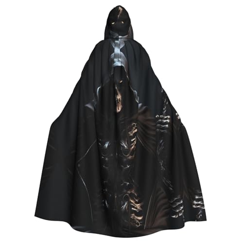 YYHWHJDE Kapuzenumhang mit Sensenmann-Motiv, für Halloween, Erwachsene, für Partys und Kostüme YYHWHJDE Kapuzenumhang mit Sensenmann-Motiv, für Halloween, Erwachsene, für Partys und Kostüme von YYHWHJDE