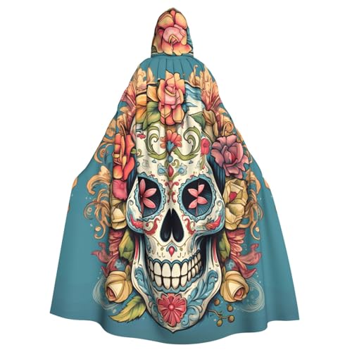 YYHWHJDE Kapuzenumhang mit Totenkopf-Motiv, für Halloween, Erwachsene, für Partys und Kostümveranstaltungen YYHWHJDE Kapuzenumhang mit Totenkopf-Motiv, für Halloween, Erwachsene, für Partys und Kostümveranstaltungen von YYHWHJDE