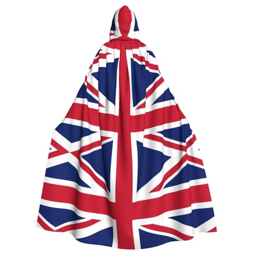 YYHWHJDE Kapuzenumhang mit britischer Flagge, Halloween, Erwachsene, für Party, Kostüm, Cosplay, Bühne, Maskerade, Thema, Tanz, Comic Con YYHWHJDE Kapuzenumhang mit britischer Flagge, Halloween, Erwachsene, für Party, Kostüm, Cosplay, Bühne, Maskerade, Thema, Tanz, Comic Con von YYHWHJDE