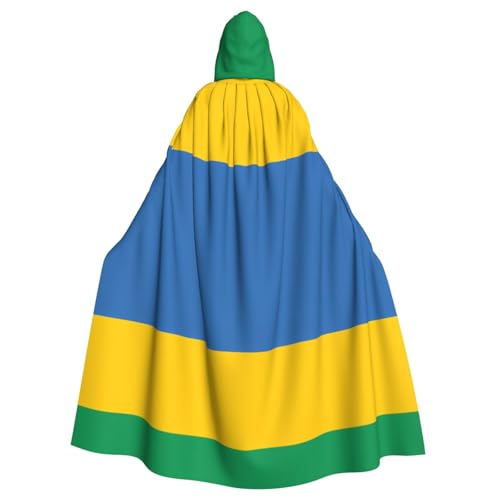 YYHWHJDE Kapuzenumhang mit gabunischer Flagge, Halloween, Erwachsene, für Party, Kostüm, Cosplay, Bühne, Maskerade, Thema, Tanz, Comic Con YYHWHJDE Kapuzenumhang mit gabunischer Flagge, Halloween, Erwachsene, für Party, Kostüm, Cosplay, Bühne, Maskerade, Thema, Tanz, Comic Con von YYHWHJDE