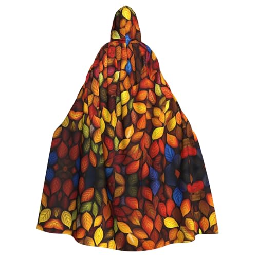 YYHWHJDE Kapuzenumhang mit kleinem Blattmuster, Halloween, Erwachsene, für Party, Kostüm, Cosplay, Bühne, Maskerade, Thema, Tanz, Comic Con YYHWHJDE Kapuzenumhang mit kleinem Blattmuster, Halloween, Erwachsene, für Party, Kostüm, Cosplay, Bühne, Maskerade, Thema, Tanz, Comic Con von YYHWHJDE