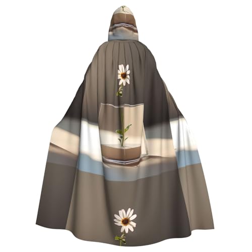 YYHWHJDE Kapuzenumhang mit kleinen Blumen in transparenter Garage, für Halloween, Erwachsene, für Partys und Kostüme YYHWHJDE Kapuzenumhang mit kleinen Blumen in transparenter Garage, für Halloween, Erwachsene, für Partys und Kostüme von YYHWHJDE