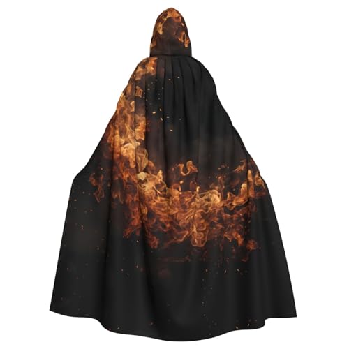 YYHWHJDE Kapuzenumhang mit orangefarbenem Flammenmuster, Halloween, Erwachsene, für Party, Kostüm, Cosplay, Bühne, Maskerade, Thema, Tanz, Comic Con YYHWHJDE Kapuzenumhang mit orangefarbenem Flammenmuster, Halloween, Erwachsene, für Party, Kostüm, Cosplay, Bühne, Maskerade, Thema, Tanz, Comic Con von YYHWHJDE