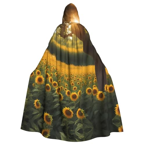 YYHWHJDE Kapuzenumhang mit vielen Sonnenblumen, für Halloween, Erwachsene, für Partys und Kostümveranstaltungen YYHWHJDE Kapuzenumhang mit vielen Sonnenblumen, für Halloween, Erwachsene, für Partys und Kostümveranstaltungen von YYHWHJDE