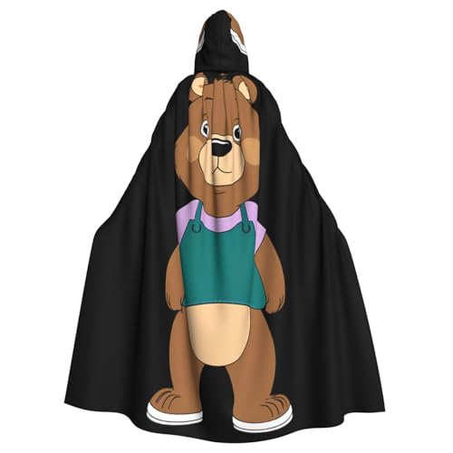 YYHWHJDE Lätzchen, brauner Bärenbild, Halloween, Erwachsenen-Kapuzenumhang, ohne Reißverschluss, bequem für Kostümpartys YYHWHJDE Lätzchen, brauner Bärenbild, Halloween, Erwachsenen-Kapuzenumhang, ohne Reißverschluss, bequem für Kostümpartys von YYHWHJDE