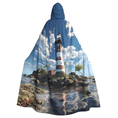 YYHWHJDE Leuchtturm-Hintergrund, Druck, Halloween, Erwachsenen-Kapuzenumhang für Partys und Kostümveranstaltungen YYHWHJDE Leuchtturm-Hintergrund, Druck, Halloween, Erwachsenen-Kapuzenumhang für Partys und Kostümveranstaltungen von YYHWHJDE