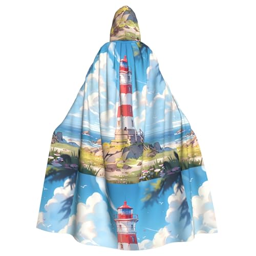 YYHWHJDE Leuchtturm an der Küste bedruckt Halloween Erwachsene Kapuzenumhang für Partys und Kostüme YYHWHJDE Leuchtturm an der Küste bedruckt Halloween Erwachsene Kapuzenumhang für Partys und Kostüme von YYHWHJDE