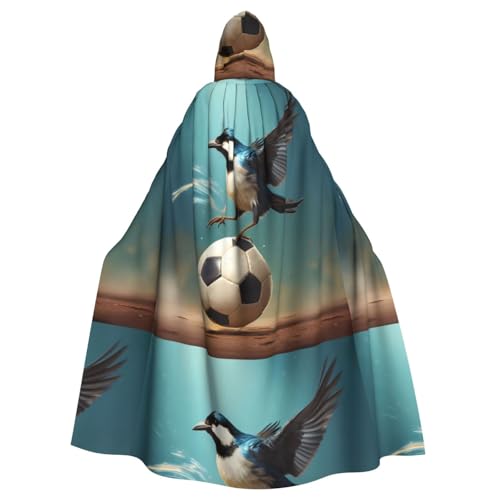 YYHWHJDE Little Swallow Steping on the Ball Prints Halloween Adult Hooded Cloak for Parties and Costumes YYHWHJDE Little Swallow Steping on the Ball Prints Halloween Adult Hooded Cloak for Parties and Costumes von YYHWHJDE