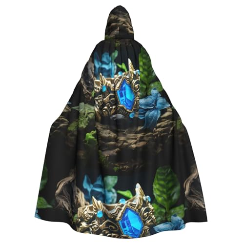 YYHWHJDE Lost Magic Ring Pattern Halloween Erwachsene Kapuzenumhang Umhang für Rollenspiele, Bühnenkostüme, Partys, pflegeleicht YYHWHJDE Lost Magic Ring Pattern Halloween Erwachsene Kapuzenumhang Umhang für Rollenspiele, Bühnenkostüme, Partys, pflegeleicht von YYHWHJDE