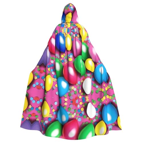 YYHWHJDE Luftballons Konfetti Drucke Halloween Erwachsene Kapuzenumhang für Partys und Kostüme YYHWHJDE Luftballons Konfetti Drucke Halloween Erwachsene Kapuzenumhang für Partys und Kostüme von YYHWHJDE