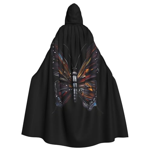 YYHWHJDE Mystery Schmetterlings-Druck, Halloween, Erwachsenen-Kapuzenumhang für Partys und Kostümveranstaltungen YYHWHJDE Mystery Schmetterlings-Druck, Halloween, Erwachsenen-Kapuzenumhang für Partys und Kostümveranstaltungen von YYHWHJDE