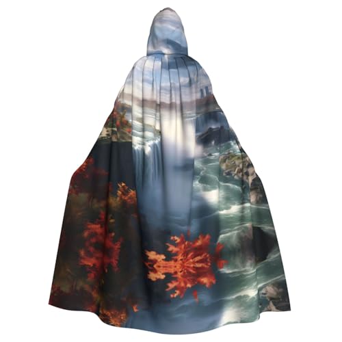 YYHWHJDE Niagara Falls Prints Halloween Erwachsene Kapuzenumhang für Partys und Kostüme von YYHWHJDE