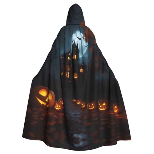 YYHWHJDE Niedlicher Kürbis-Lichter-Druck, Halloween, Erwachsenen-Kapuzenumhang für Partys und Kostümveranstaltungen YYHWHJDE Niedlicher Kürbis-Lichter-Druck, Halloween, Erwachsenen-Kapuzenumhang für Partys und Kostümveranstaltungen von YYHWHJDE