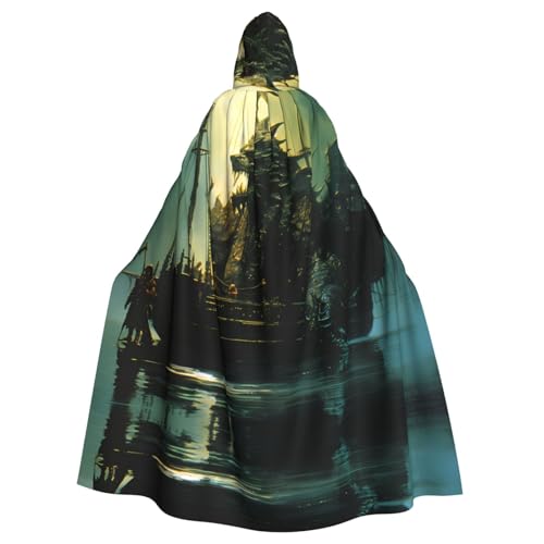 YYHWHJDE Ocean Monster Ship Picture Halloween Adult Hooded Cloak for Role-Playing, Costumes, and Theme Parties YYHWHJDE Ocean Monster Ship Picture Halloween Adult Hooded Cloak for Role-Playing, Costumes, and Theme Parties von YYHWHJDE