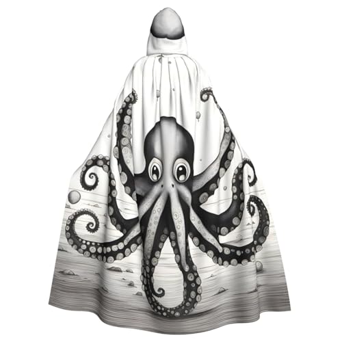 YYHWHJDE Octopus Tentakel Druck Halloween Erwachsene Kapuzenumhang für Partys und Kostümveranstaltungen YYHWHJDE Octopus Tentakel Druck Halloween Erwachsene Kapuzenumhang für Partys und Kostümveranstaltungen von YYHWHJDE