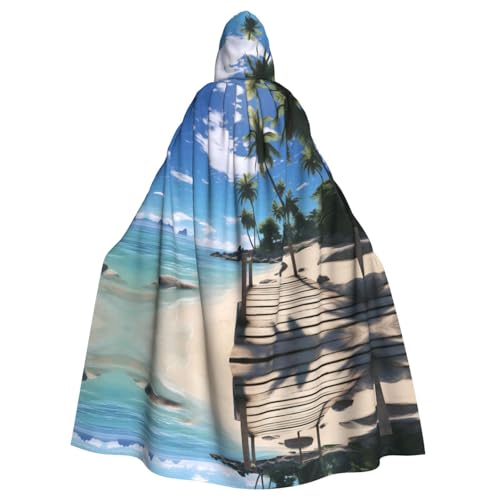 YYHWHJDE Paradise Beach Palmen Prints Halloween Erwachsene Kapuzenumhang für Partys und Kostüme YYHWHJDE Paradise Beach Palmen Prints Halloween Erwachsene Kapuzenumhang für Partys und Kostüme von YYHWHJDE