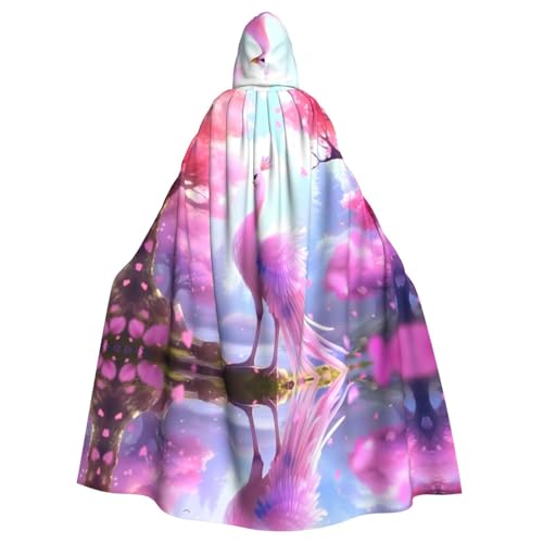 YYHWHJDE Rosa schönes Vogelbild Halloween Erwachsene Kapuzenumhang für Rollenspiele, Kostüme und Themenpartys YYHWHJDE Rosa schönes Vogelbild Halloween Erwachsene Kapuzenumhang für Rollenspiele, Kostüme und Themenpartys von YYHWHJDE