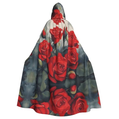 YYHWHJDE Roter Rosen-Umhang mit Kapuze für Halloween, Erwachsene, für Party, Kostüm, Cosplay, Bühne, Maskerade, Thema, Tanz, Comic Con YYHWHJDE Roter Rosen-Umhang mit Kapuze für Halloween, Erwachsene, für Party, Kostüm, Cosplay, Bühne, Maskerade, Thema, Tanz, Comic Con von YYHWHJDE