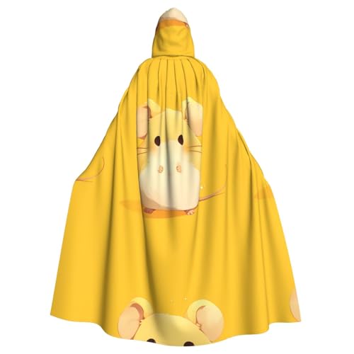 YYHWHJDE Runder Umhang mit kleiner Ratte für Halloween, Erwachsene, mit Kapuze, für Partys und Kostüme YYHWHJDE Runder Umhang mit kleiner Ratte für Halloween, Erwachsene, mit Kapuze, für Partys und Kostüme von YYHWHJDE