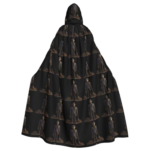 YYHWHJDE Scary Scary Scarecrow Picture Halloween Adult Hooded Cloak for Role-Playing, Costumes, and Theme Parties YYHWHJDE Scary Scary Scarecrow Picture Halloween Adult Hooded Cloak for Role-Playing, Costumes, and Theme Parties von YYHWHJDE