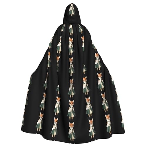 YYHWHJDE Shy Little Fox Puppe Bild Halloween Erwachsene Kapuzenumhang für Rollenspiele, Kostüme und Themenpartys YYHWHJDE Shy Little Fox Puppe Bild Halloween Erwachsene Kapuzenumhang für Rollenspiele, Kostüme und Themenpartys von YYHWHJDE